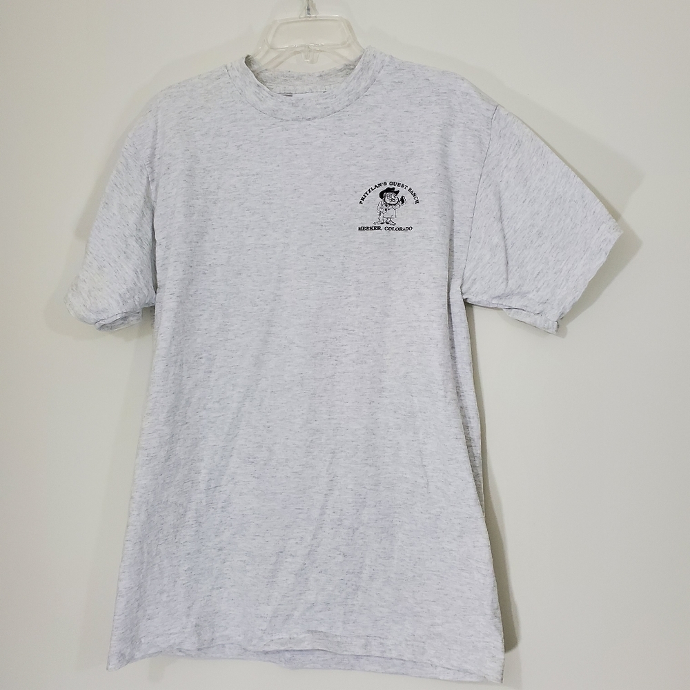 Fritzlan's Guest Ranch Meeker Colorado Tee with Buck/Deer on Back, Size …